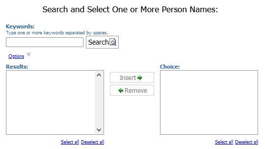 screenshot of Select Person Prompt