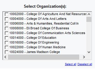 HRP1191 Organization prompt