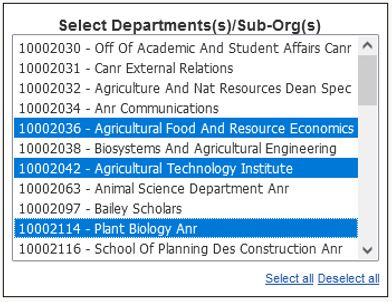HRP1220 Department Prompt