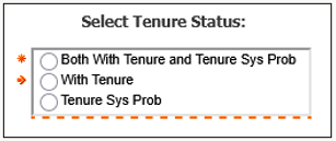 HRP1227 Tenure status prompt