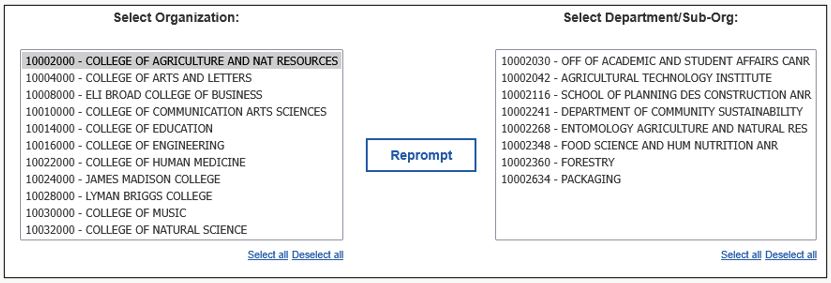 HRP1229 Department Prompt