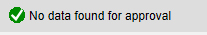 No data found for approval