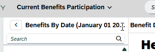 Benefits as of 01/01/2026 Navigation showing January 01, 2026