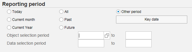 object selection period