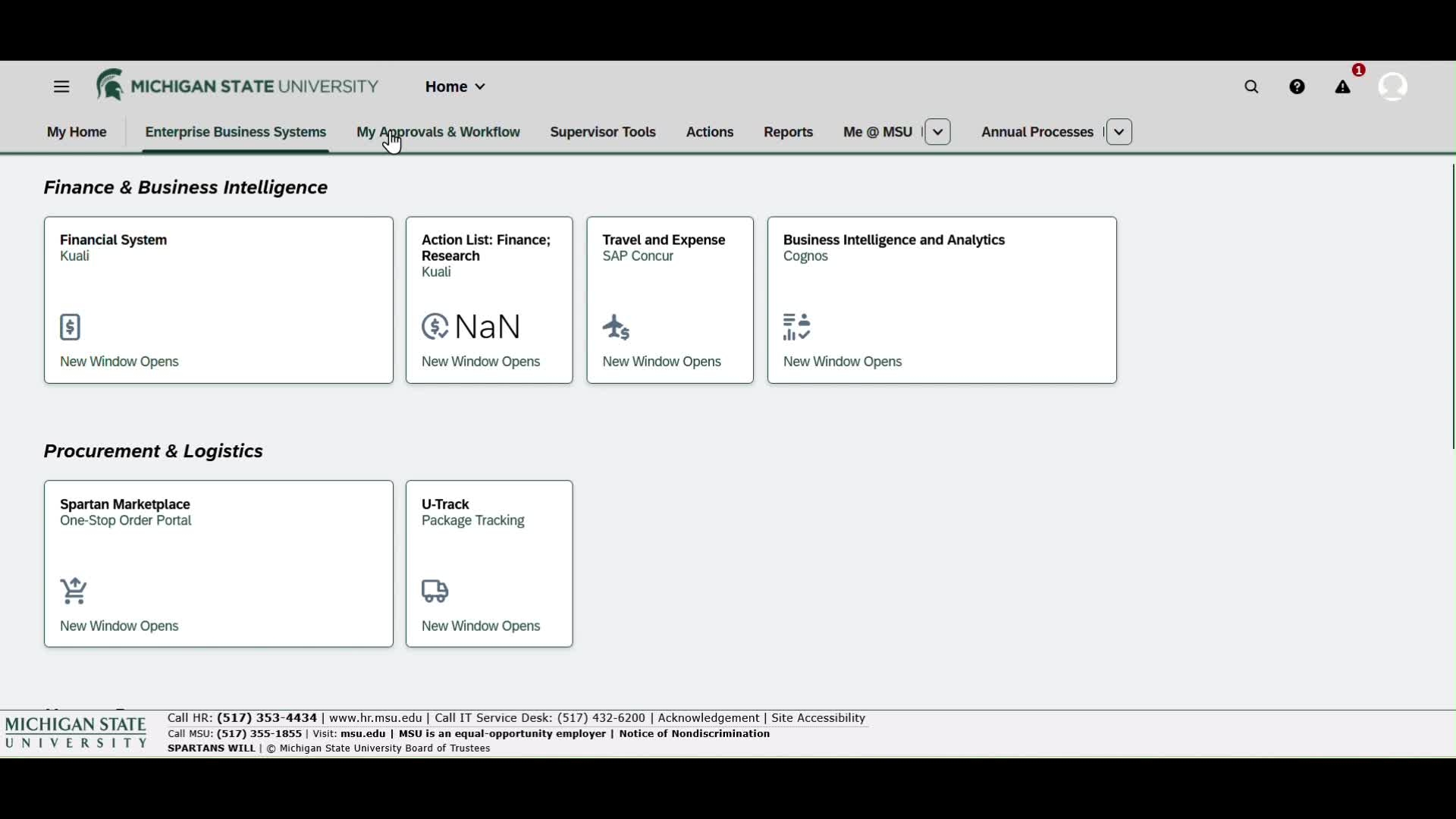 Click to watch a video about navigating the EBS Portal