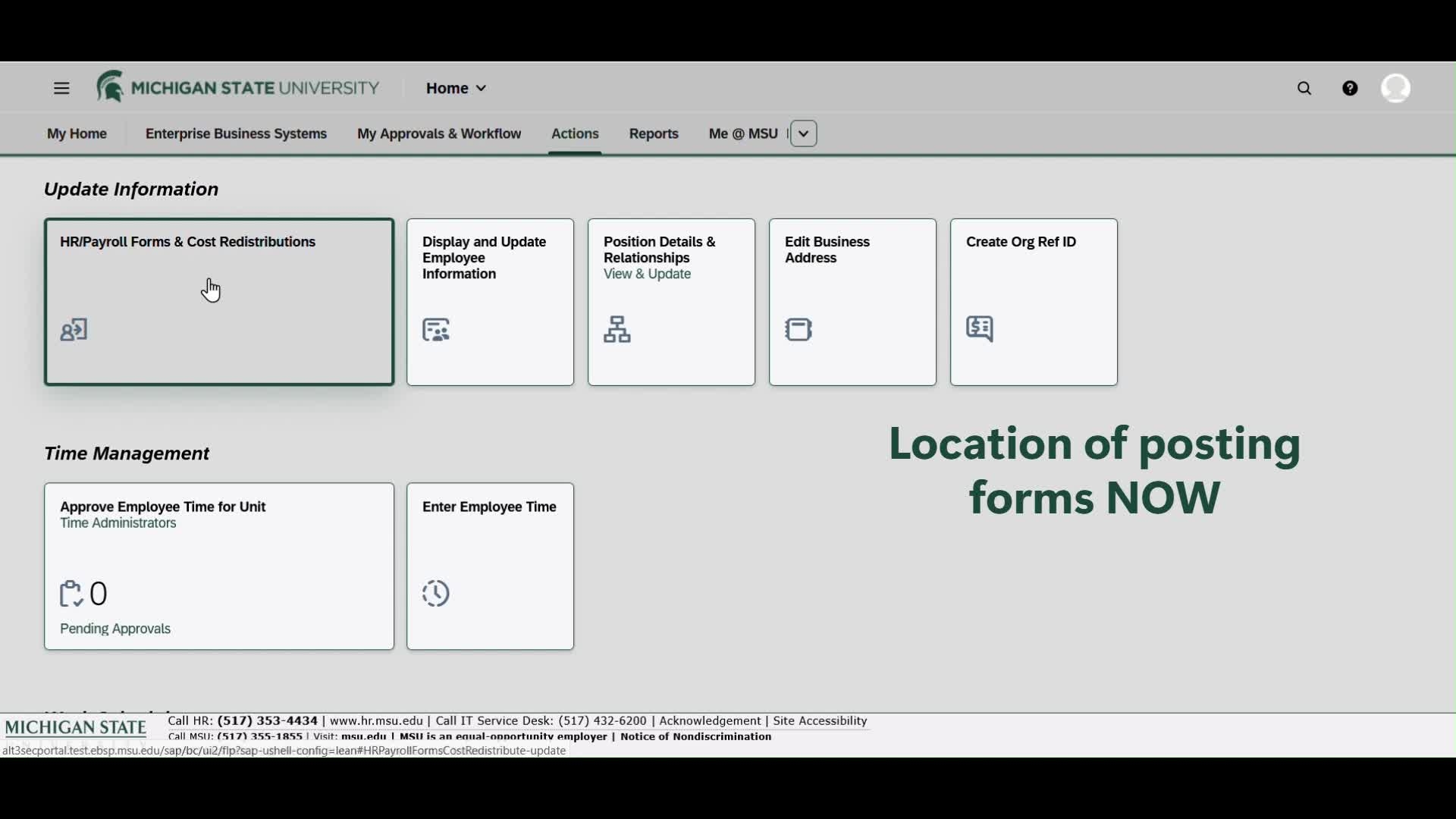 Click to watch a video about the new location of position posting forms