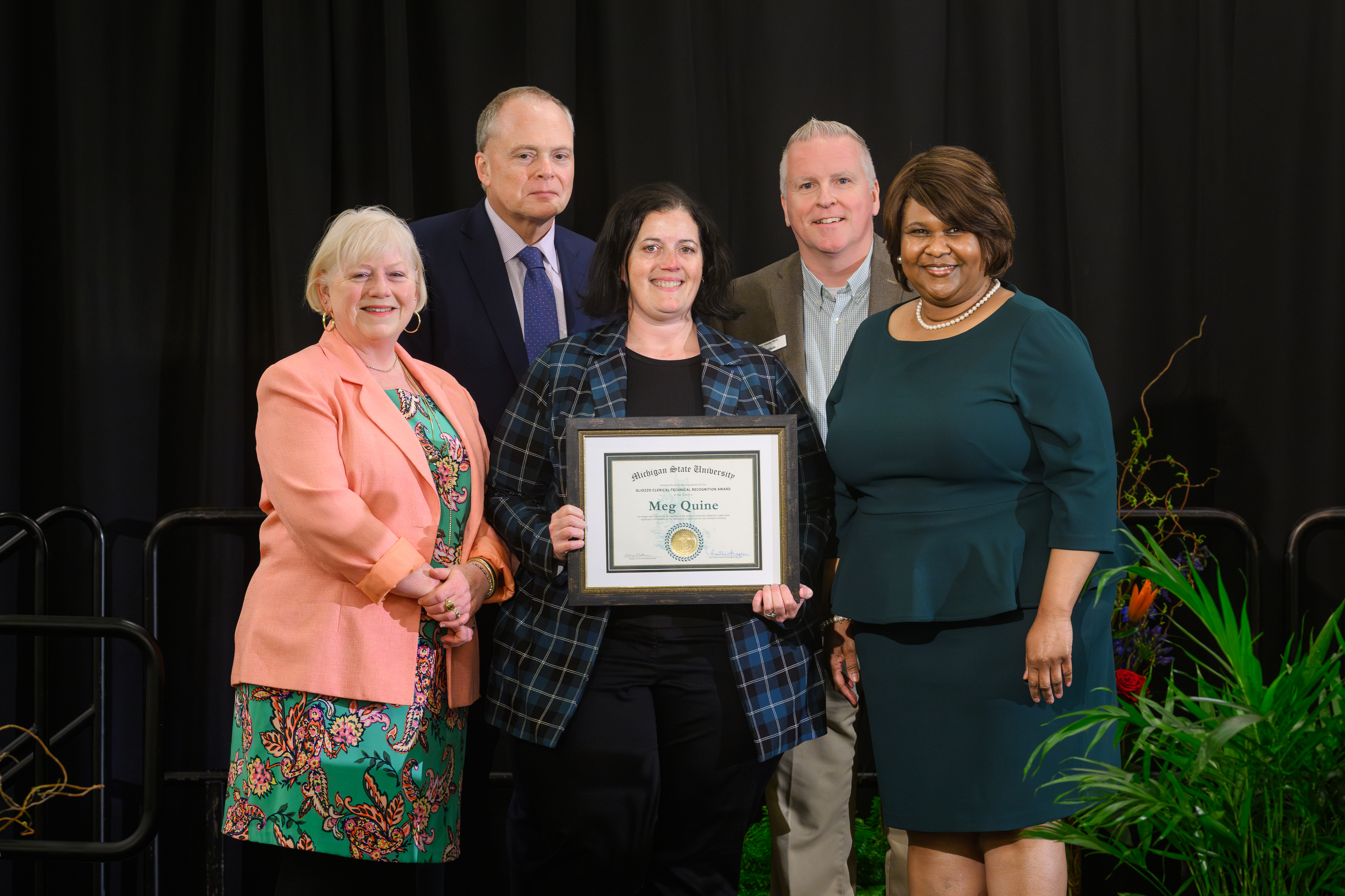 2023-2024 CT Award Winner Meg Quine with others