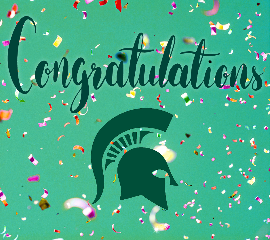 graphic with text congratulations