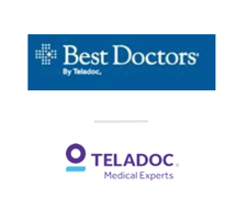 Image of the Best Doctors and Teladoc logos