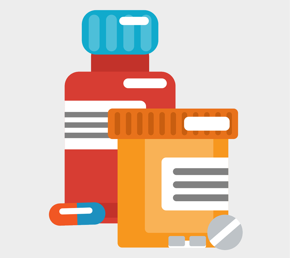 graphic of prescription medications