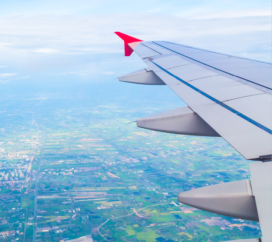 Photo of flying airplane